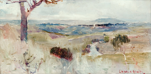 Dandenongs from Heidelberg circa 1889
