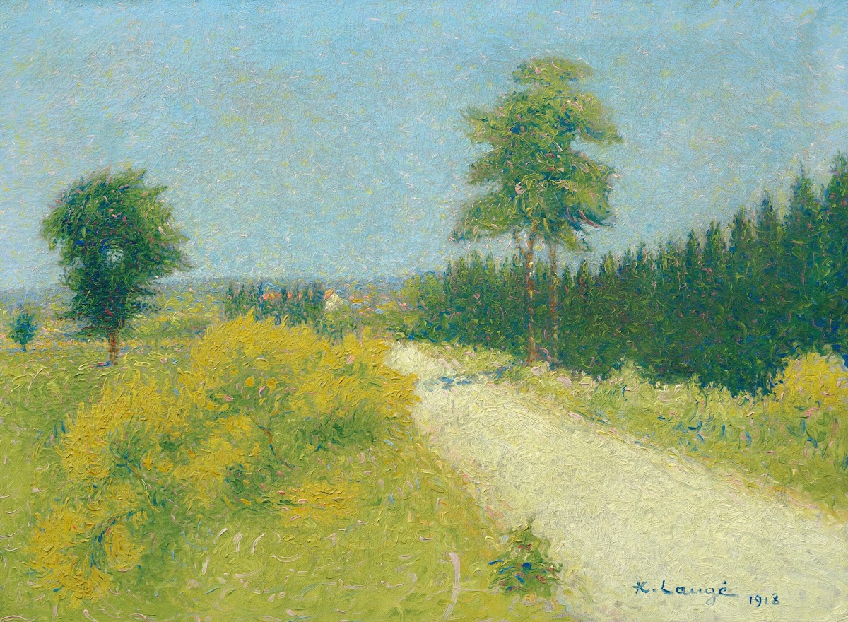 La route de Belvèze vers le relais 1918