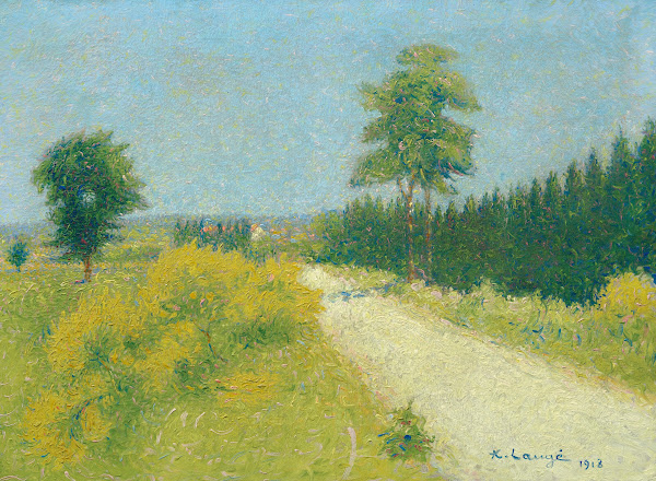 La route de Belvèze vers le relais 1918