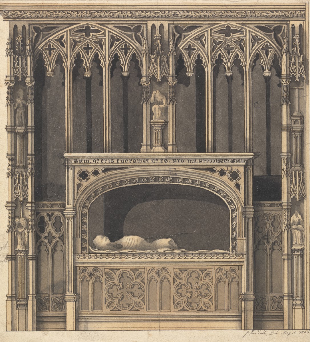 Sarcophagus In A Church 1806