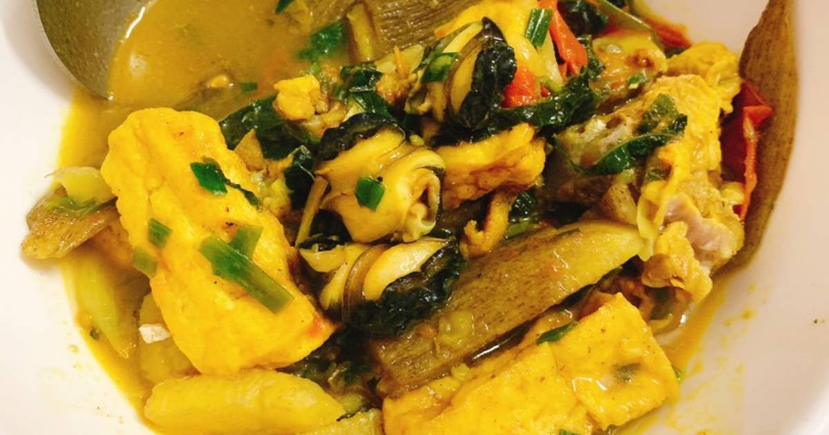 Ốc chuối đậu sườn