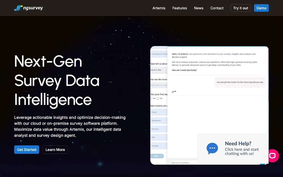 Captura de ngsurvey.com