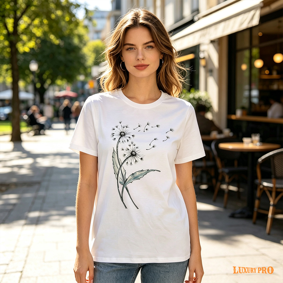 Euro round neck short sleeved shirt -200G imitation cotton