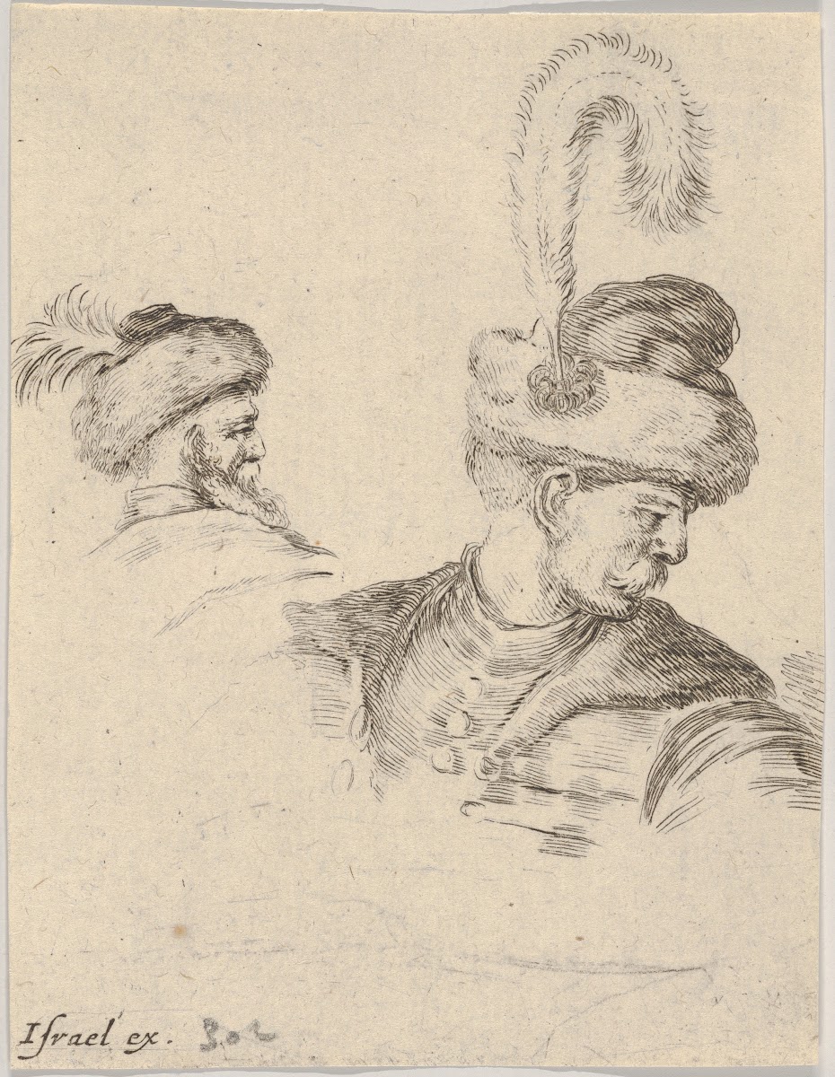 Plate 11 a Polish bust in profile turned to the right another Polish head seen f