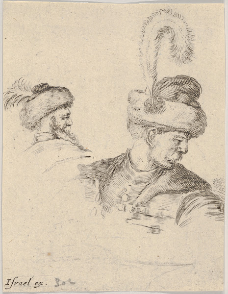 Plate 11 a Polish bust in profile turned to the right another Polish head seen f