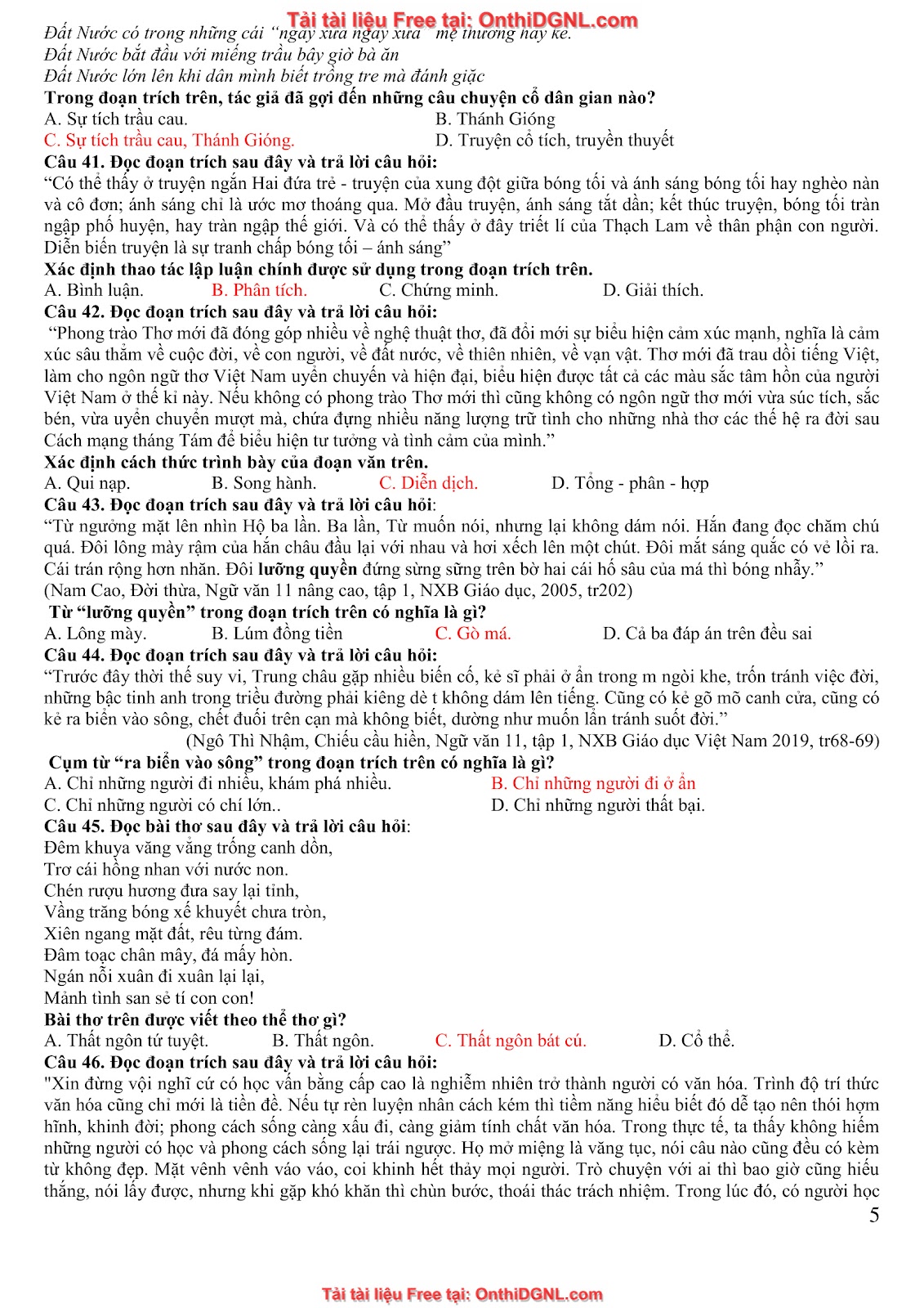 39 Đề ôn HSA - ĐỊnh tính