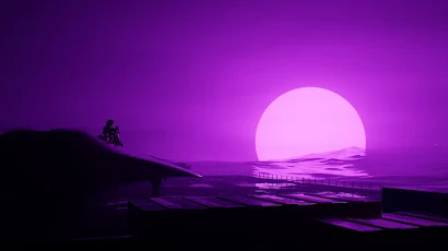 Spacesuit Vaporwave Moon Cgi 4K Wallpaper Background