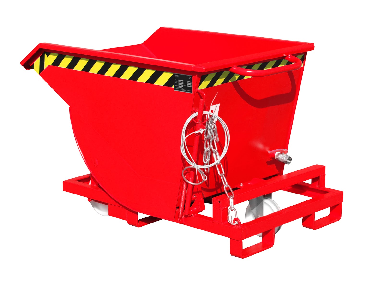 Spaander-kiepcontainer SKM 30, gelakt, Vuurrood