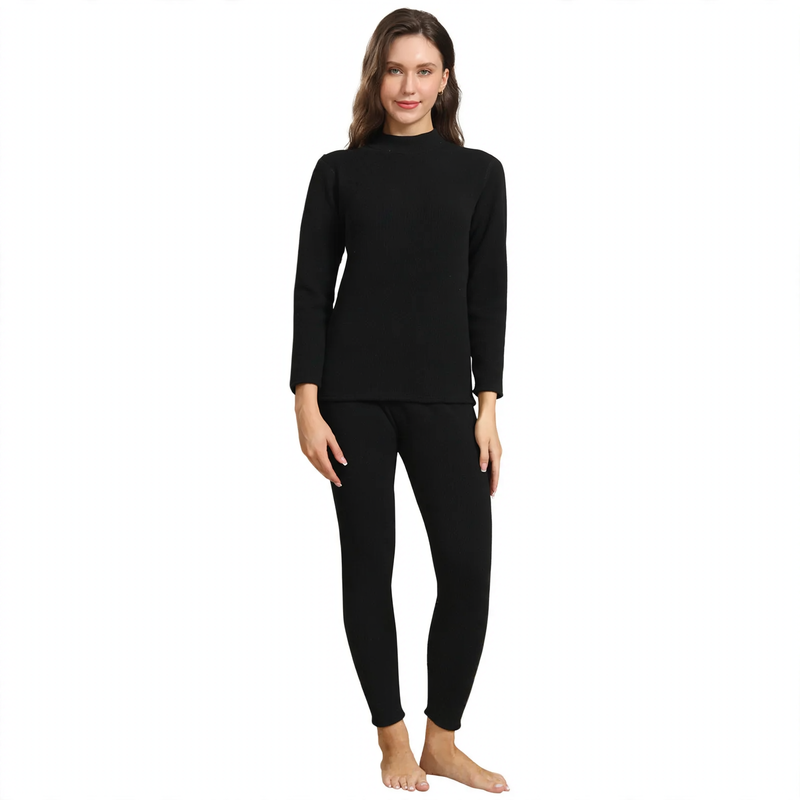 Thermal underwear set, lamb fleece imitation, extra thick