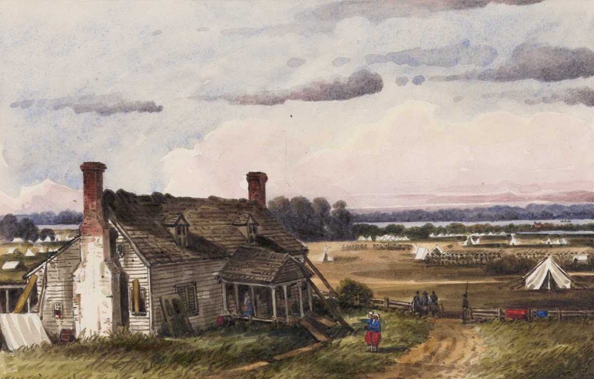 The LaFayette House near Yorktown Va 1862