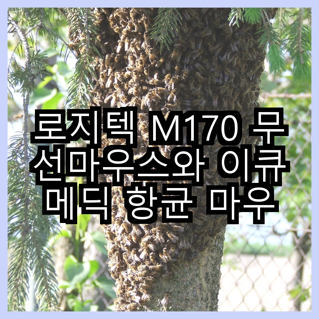 로지텍 M170 무선마우스와 이큐메딕 항균 마우스 패드 Sanitize-P1, 어떤 조합이 더 나을까? 썸네일