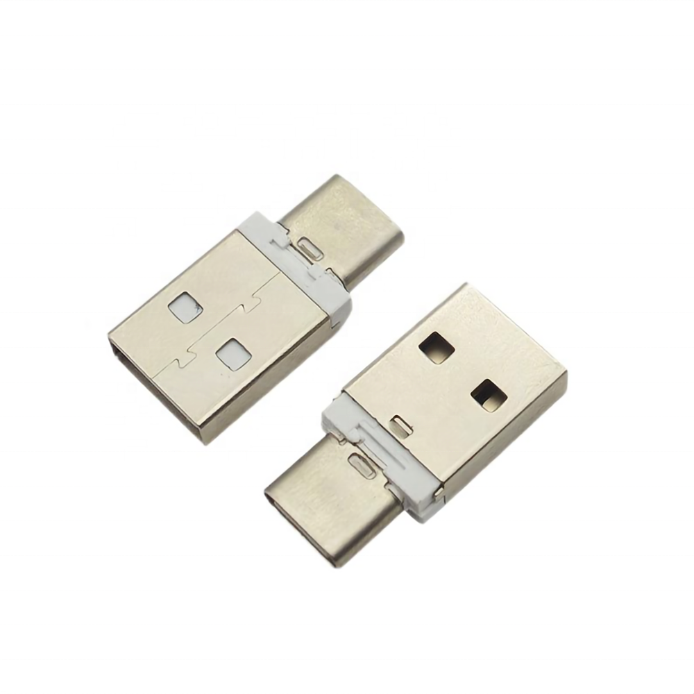 USB 2.0 Type a Male Plug to Type C Female Socket Adapter
