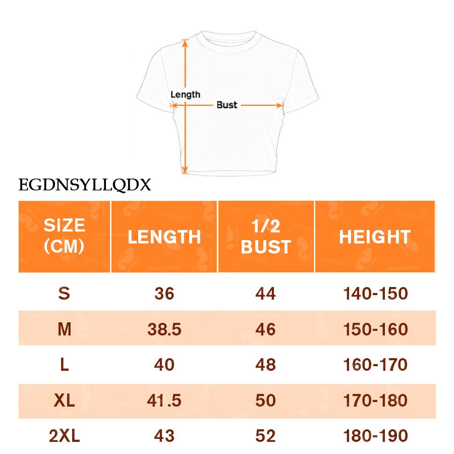 AOP EGD Women's Crew Neck Cropped T-shirt