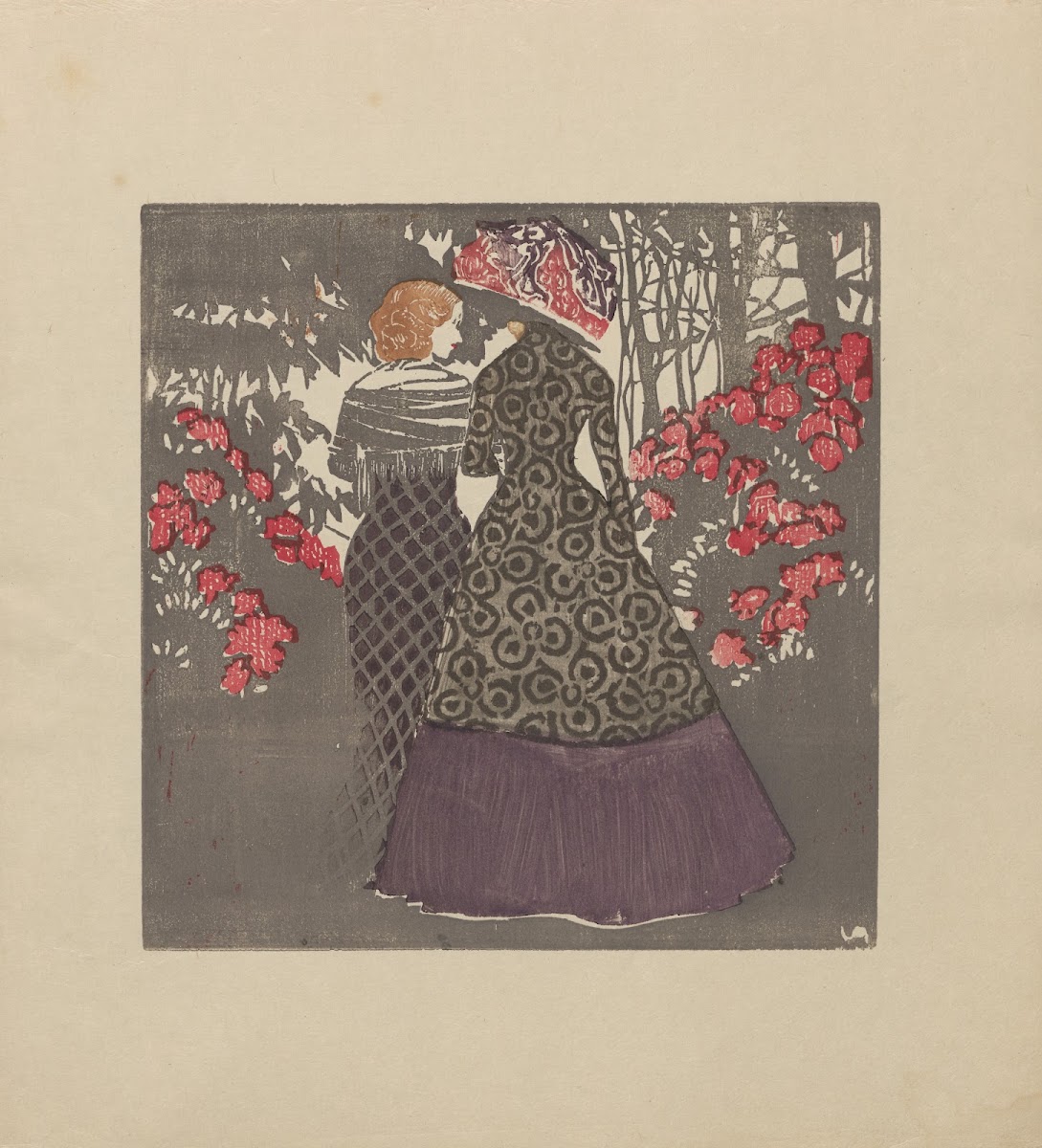 Ladies in the garden 1909
