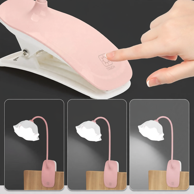 LED-Klemmleuchte für Schreibtisch und Bett