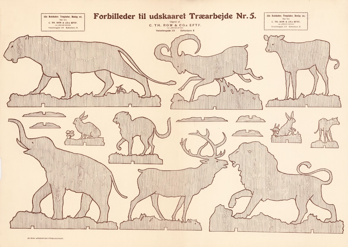 Models for carved woodwork Pl05 1933