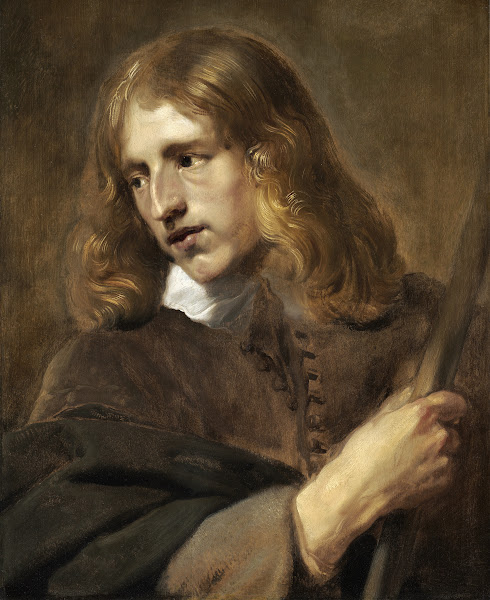 A Young Man Holding a Staff 1640