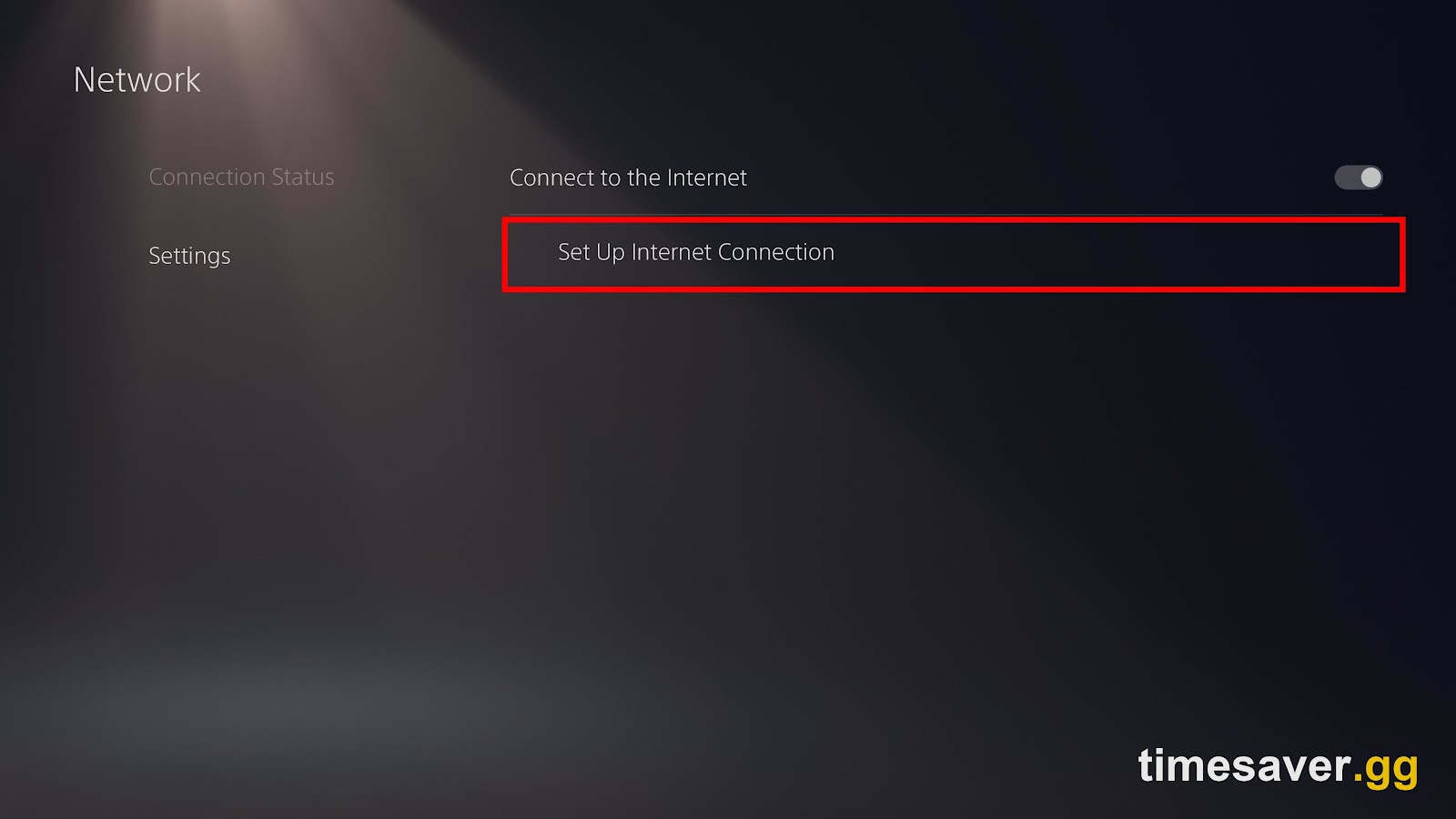 PS5 Network settings — Set Up Internet Connection, where console players change DNS and re-test the connection