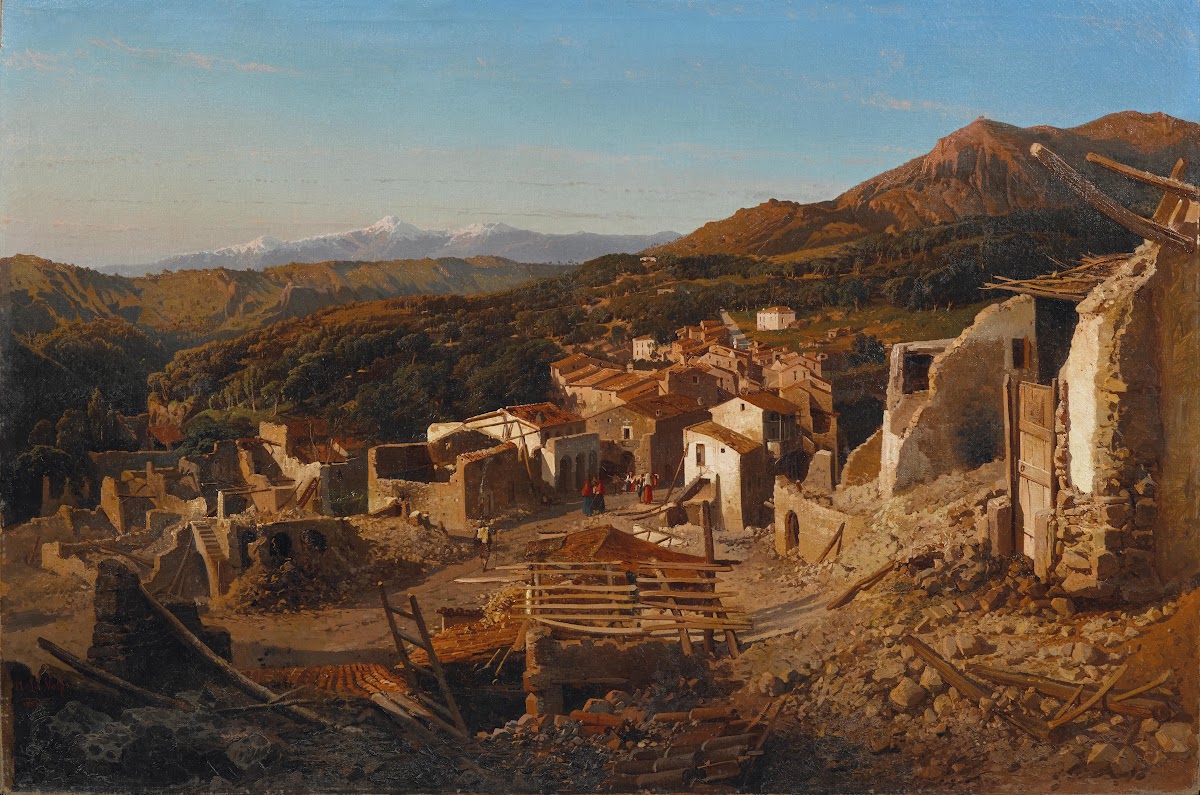 A View of San Sebastiano in Abruzzo 1859