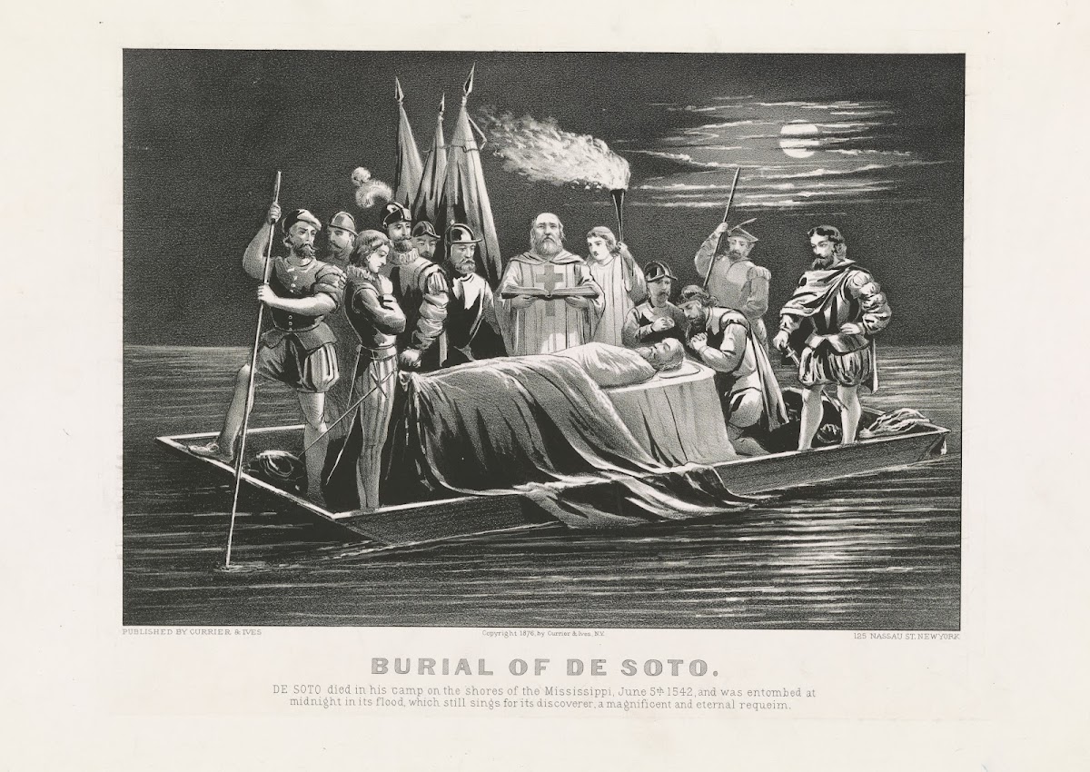 Burial of DeSoto 1876