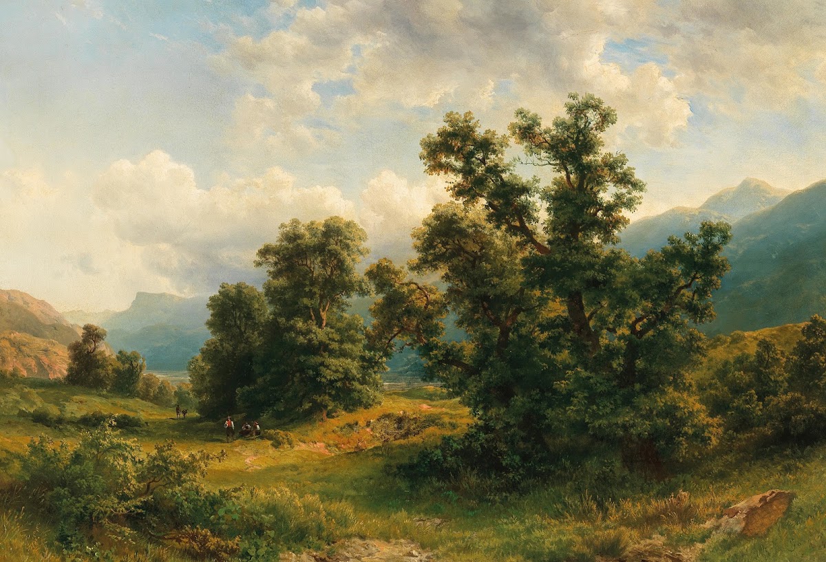 Motiv Aus Dem Etschtal SüDtirol 1857