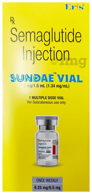 Sundae Vial 0.25mg/0.5mg Injection box of 1 injection