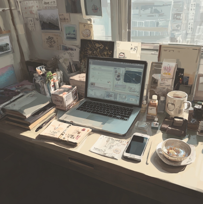 초기 사업 장면