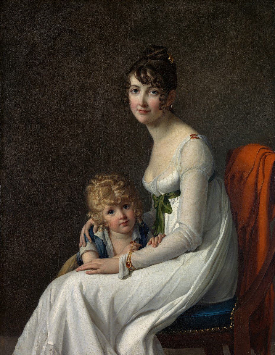 Madame Philippe Panon Desbassayns De Richemont Jeanne Eglé Mourgue And Her Son E