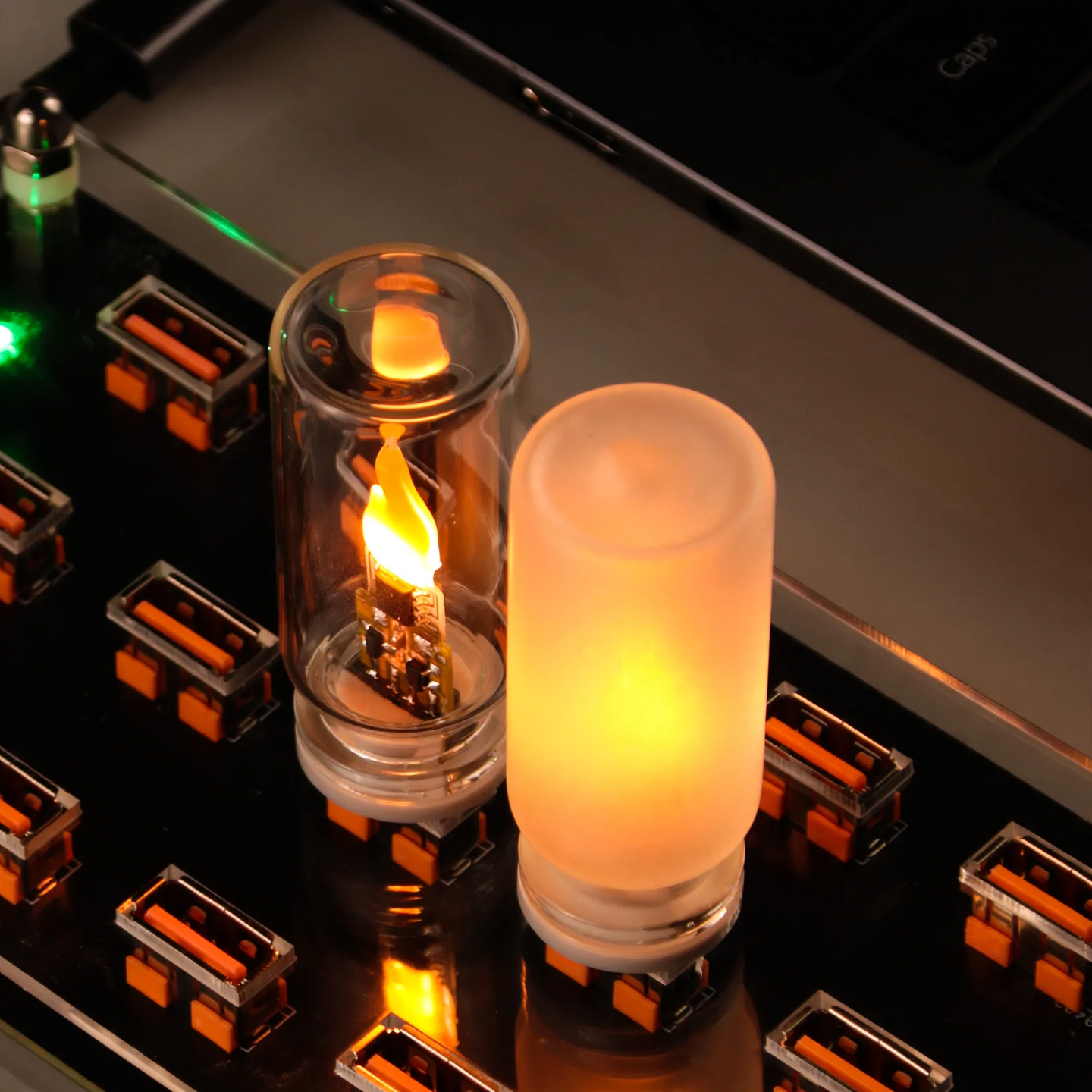 LED-Flammenlicht mit Fernbedienung, USB-betrieben