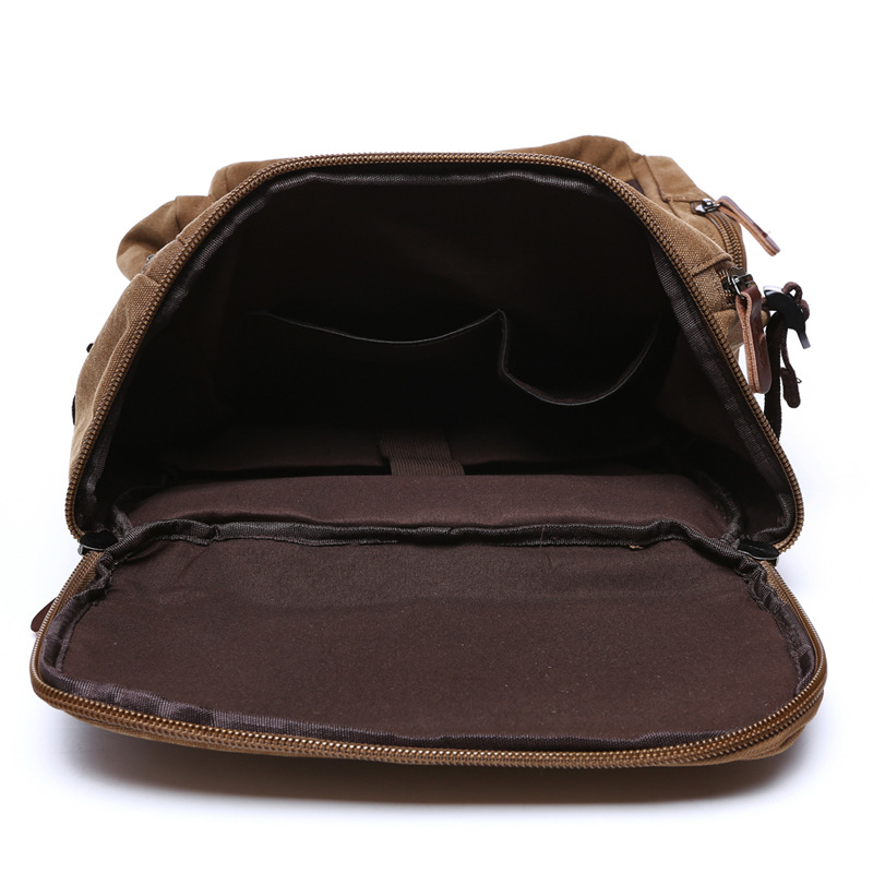 Canvas backpack, 20–35 L, for laptops up to 15 inches