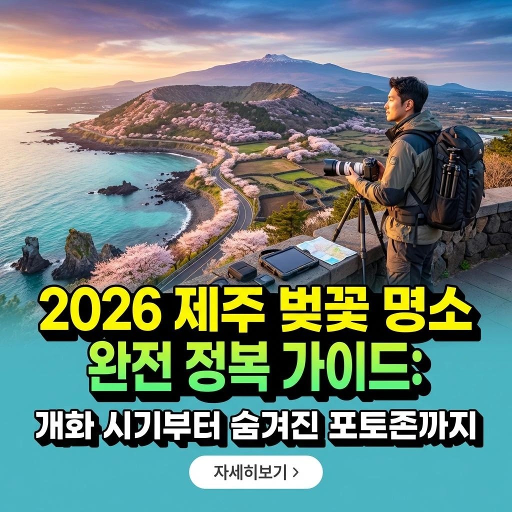 2026 제주 벚꽃: 럭셔리 봄 여행을 위한 완벽 가이드