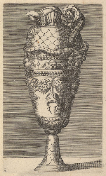 Vase with Cherubs and a Helmet 17th century