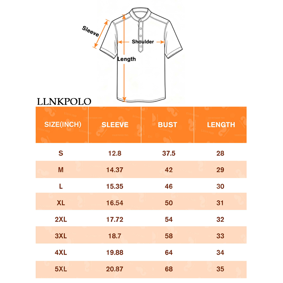 AOP Stand Collar Buttoned Polo