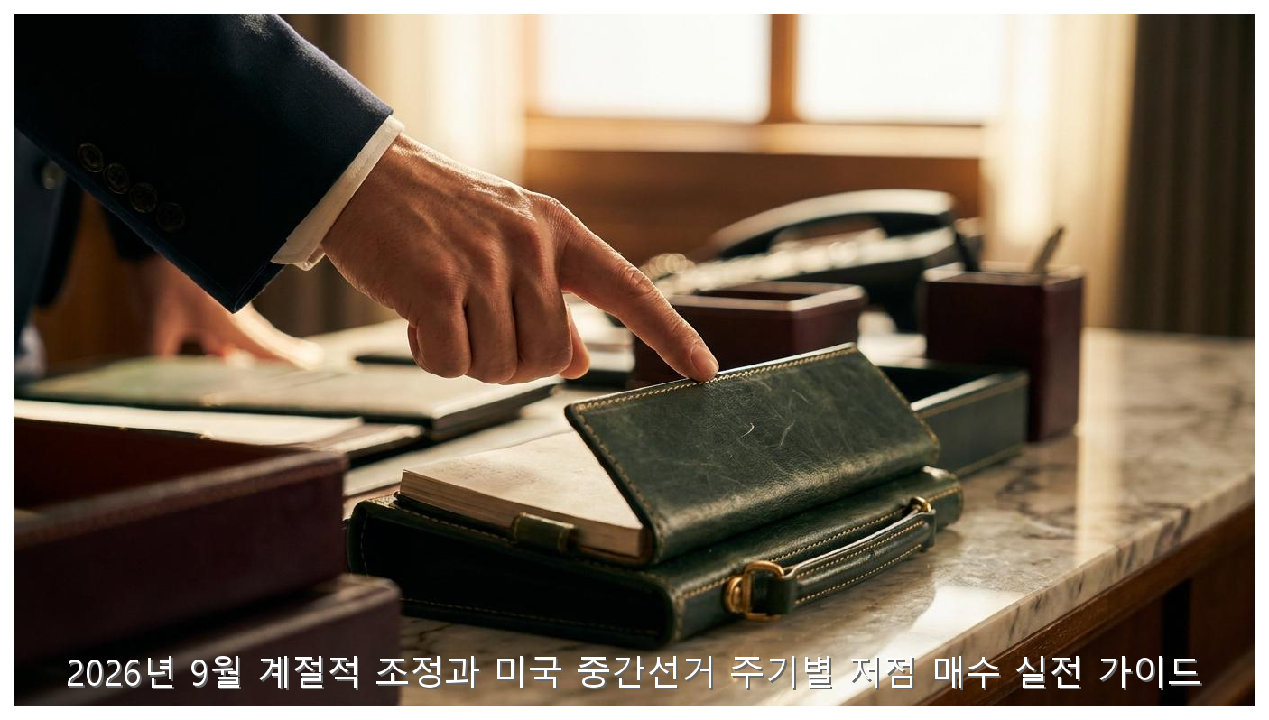 2026년 9월 계절적 조정과 미국 중간선거 주기별 저점 매수 실전 가이드 핵심 안내 및 분석 인포그래픽 (2)