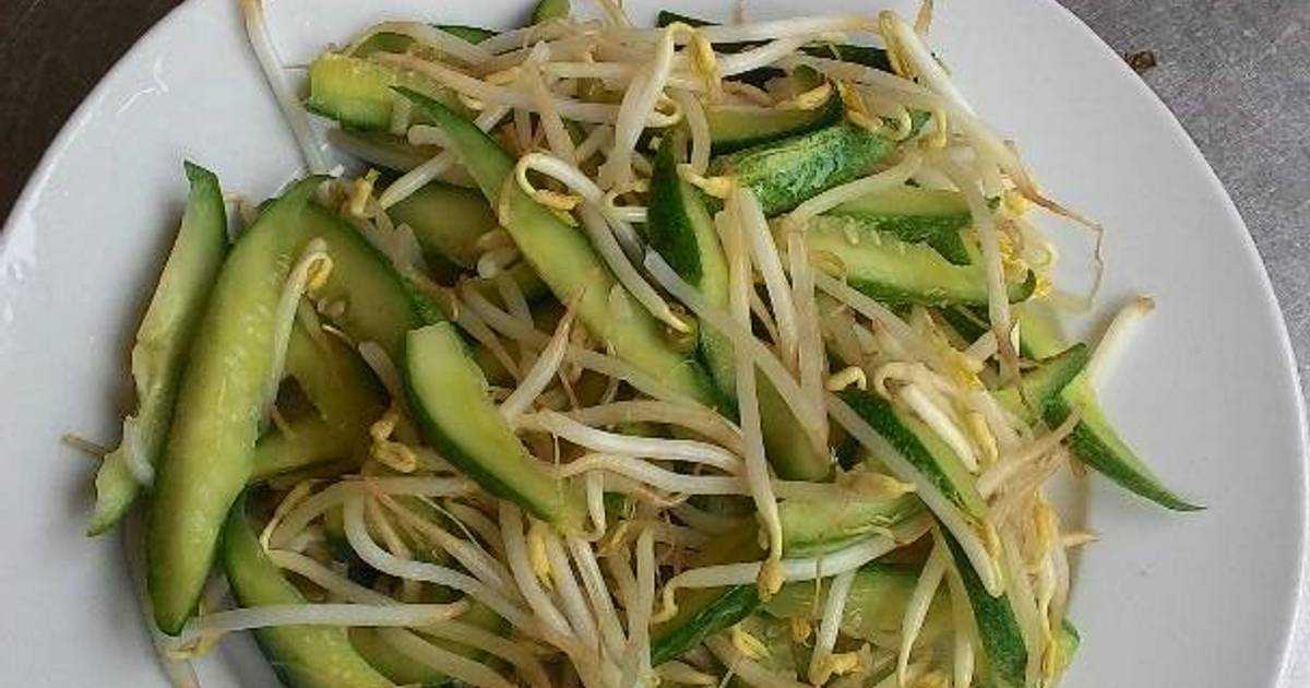 Dưa leo trộn giá đỗ