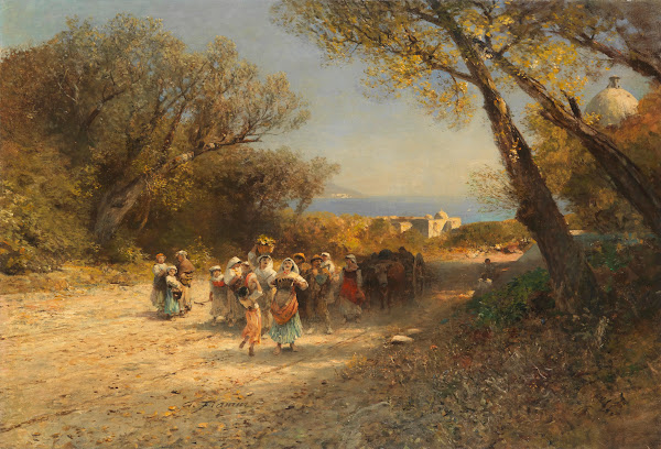 Nach der Feldarbeit Ca 1850