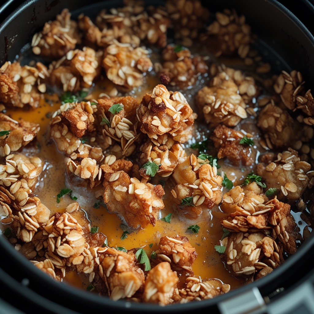 Banana Oat Granola Clusters in the Air Fryer: Easy Homemade Snack finished