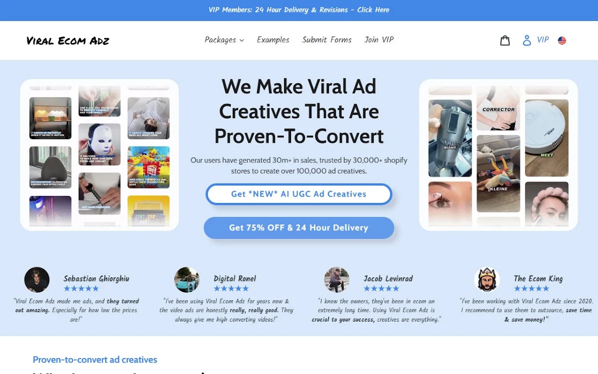 Captura de Viral Ecom Adz