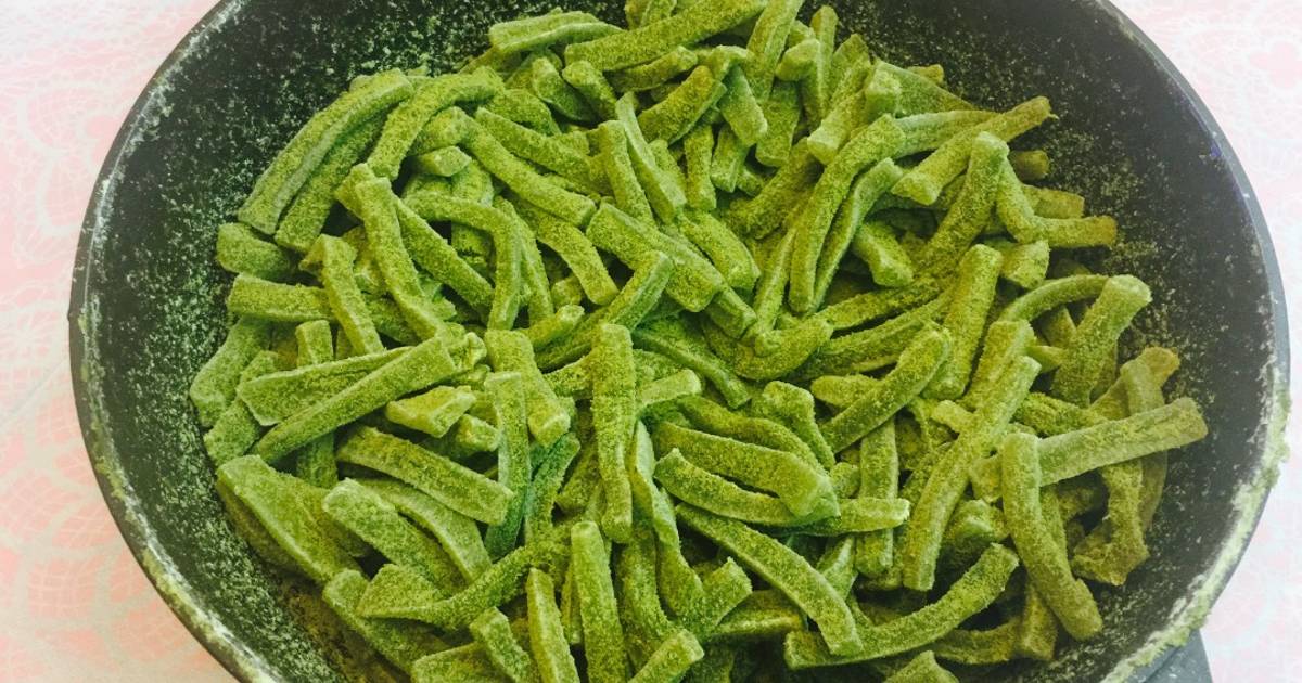 Mứt bí xanh + trà xanh màu áo lính