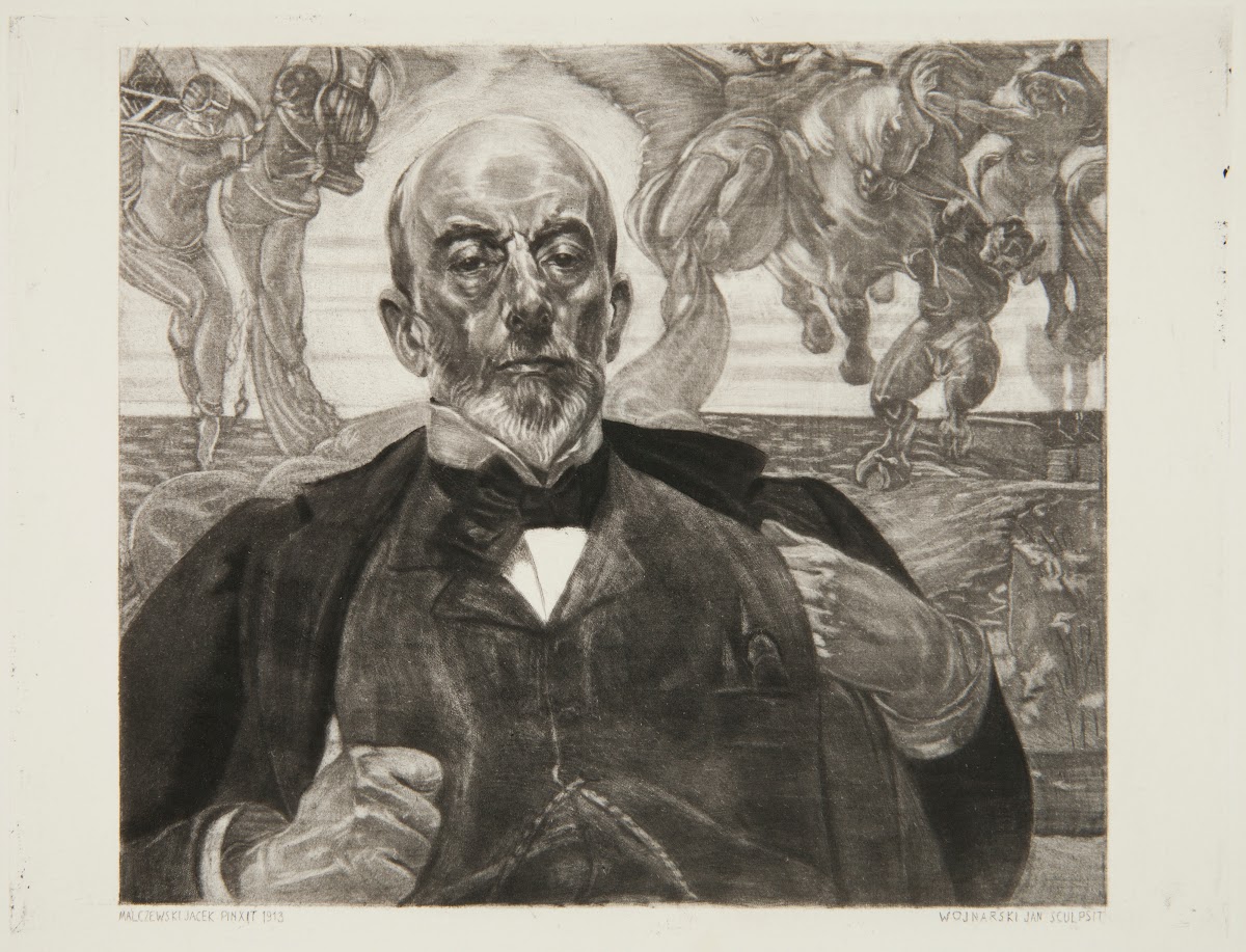Portret architekta Tadeusza Stryjeńskiego według obrazu Jacka Malczewskiego 1913