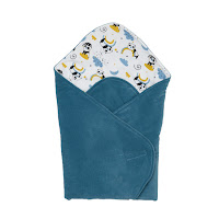 Конверт - плед Twins Velvet Print 80x80 Mineral бирюза