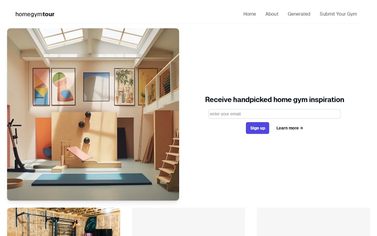 Captura de Home Gym Tour (Beta)