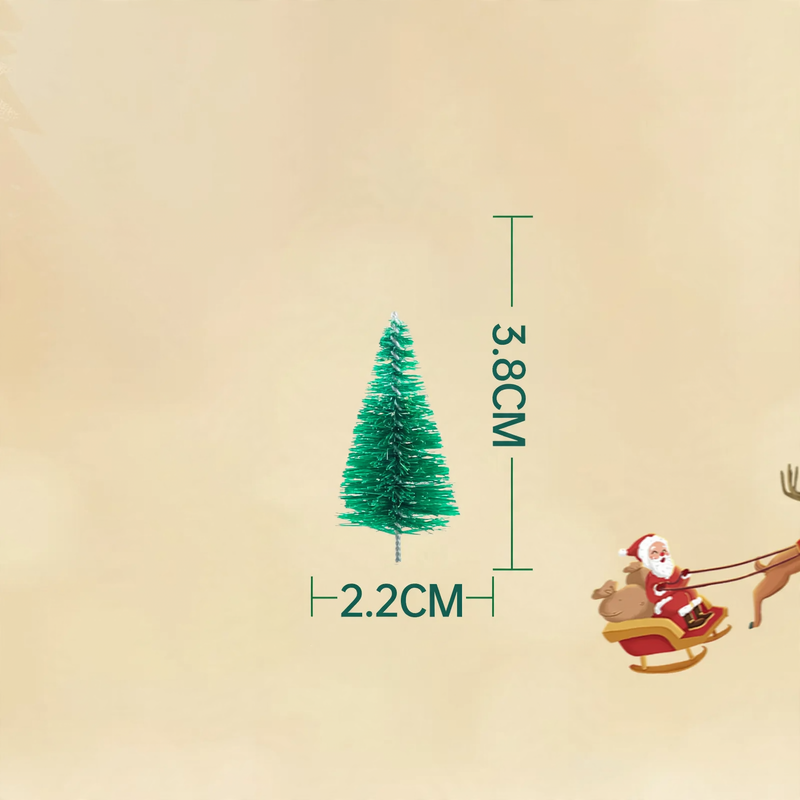 Miniature Christmas Tree and Wreath Decoration