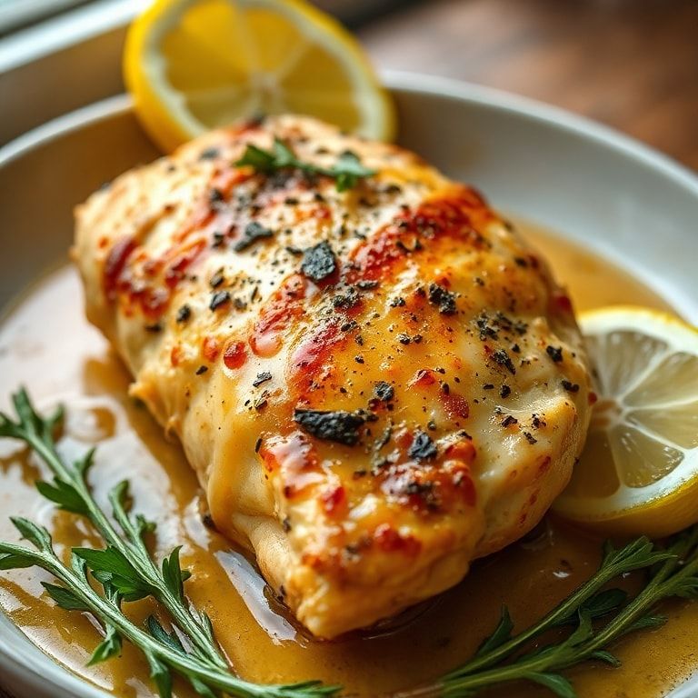 Baked Greek Lemon Chicken – Easy One-Pan Weeknight Dinner finished