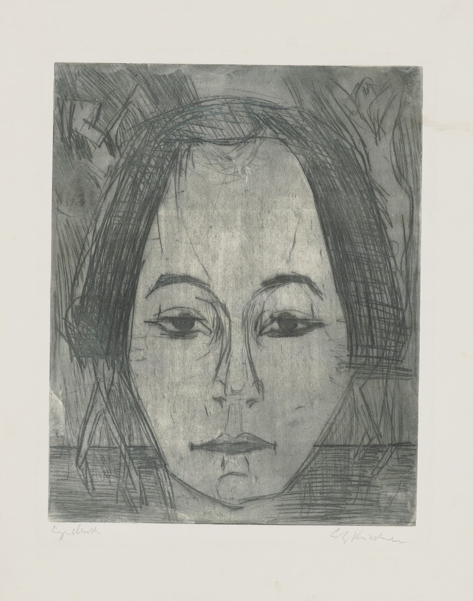 Kopf der Tänzerin Nina Hard 1921