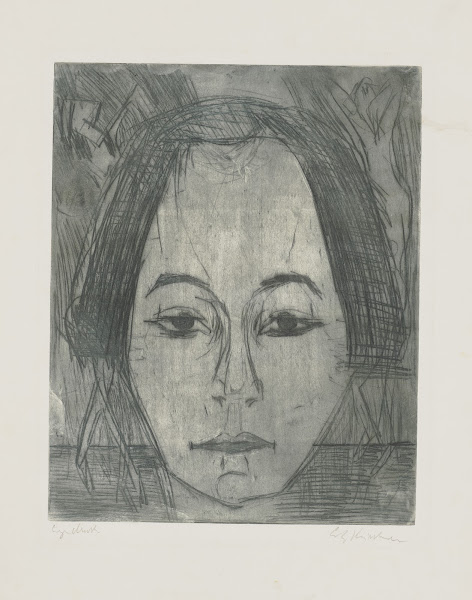 Kopf der Tänzerin Nina Hard 1921