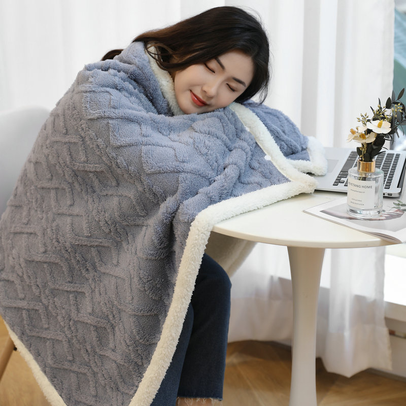 Thick taffeta wool blanket for autumn and winter