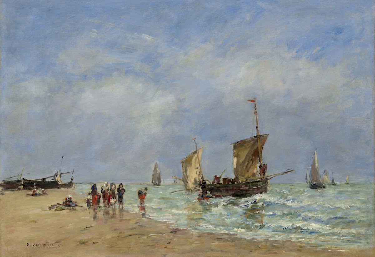 Berck Lappareillage des barques 1890