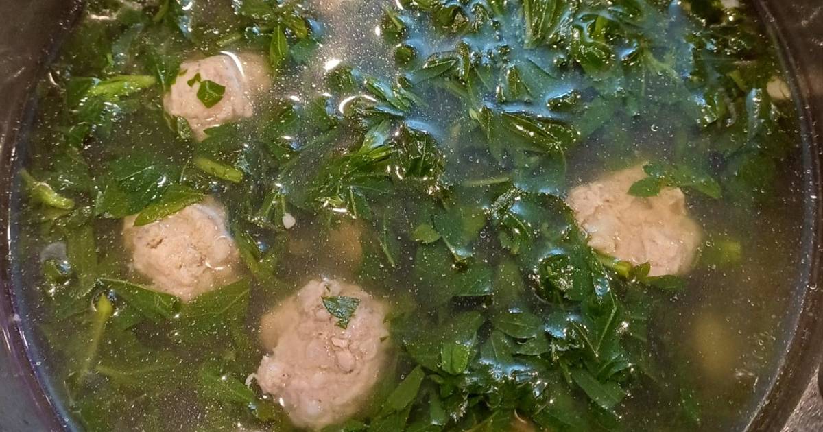 Canh ngải cứu nấu mọc thịt