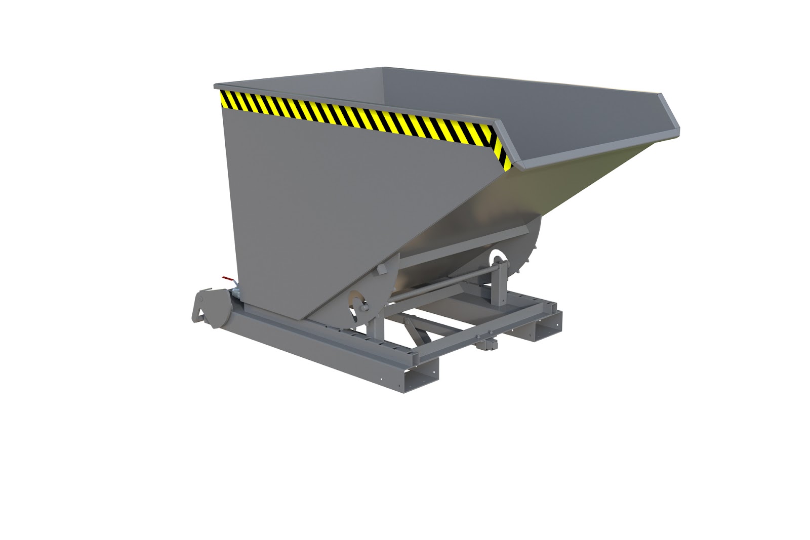 Spaander-kiepcontainer S4A 1200, gelakt, Muisgrijs